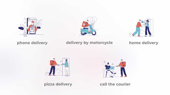 Food delivery - - VideoHive 40494631