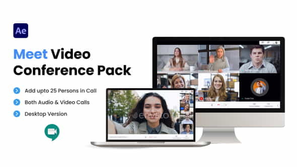 Meet Video Conference Pack - VideoHive 36353442