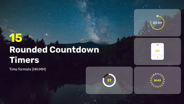 Rounded Countdown Timers - VideoHive 37098461