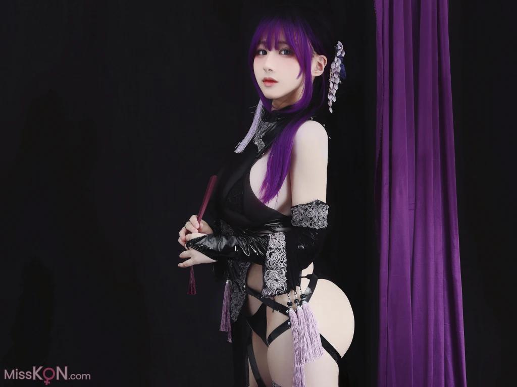 Coser@幼愛youmeko: 紫流苏旗袍 (35 photos)