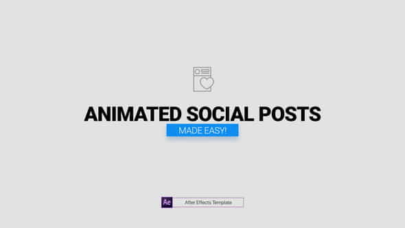 Animated Social Posts - VideoHive 26001764