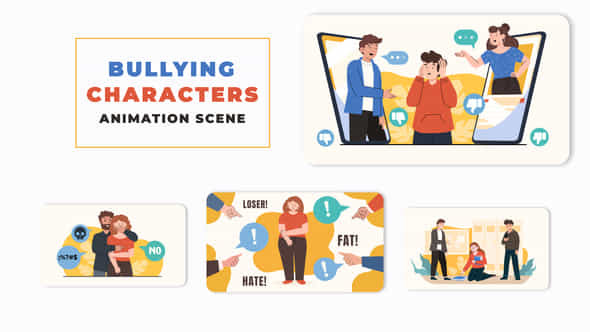 Bullying Character Animation - VideoHive 46411281