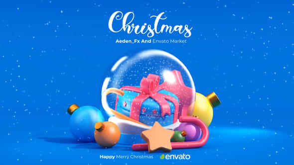 Merry Christmas Logo Intro - VideoHive 49548243