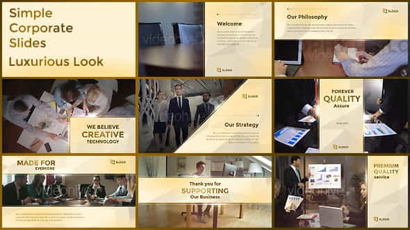 Simple Corporate Slides Luxurious - VideoHive 19079945
