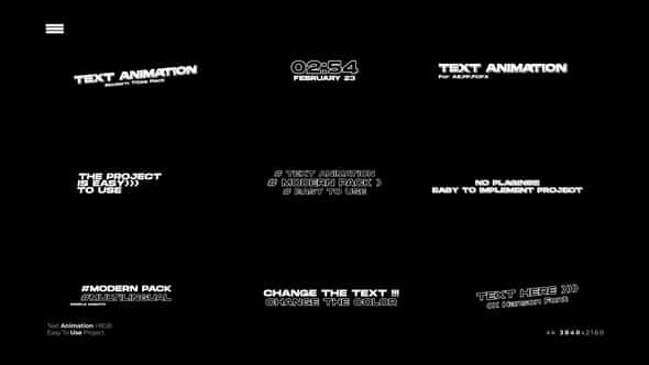 Text Animation After Effects - VideoHive 50952016