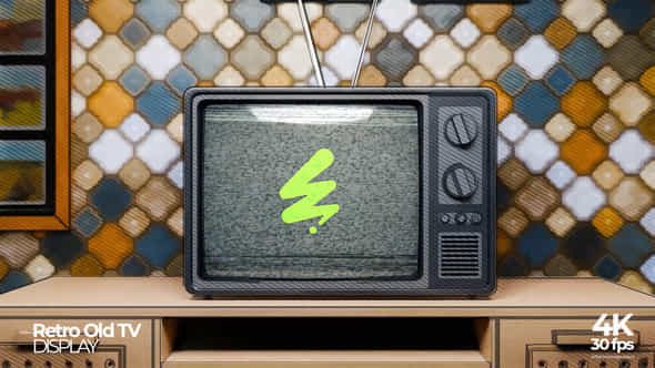 Retro Old Tv Mockup - VideoHive 58018183