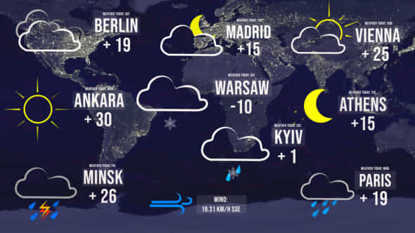 Weather Forecast IconsMOGRTS - VideoHive 46331505