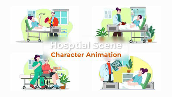 Hospital Character Animation - VideoHive 39725993