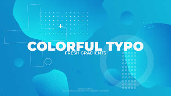 Color Gradient Typo - VideoHive 39596697