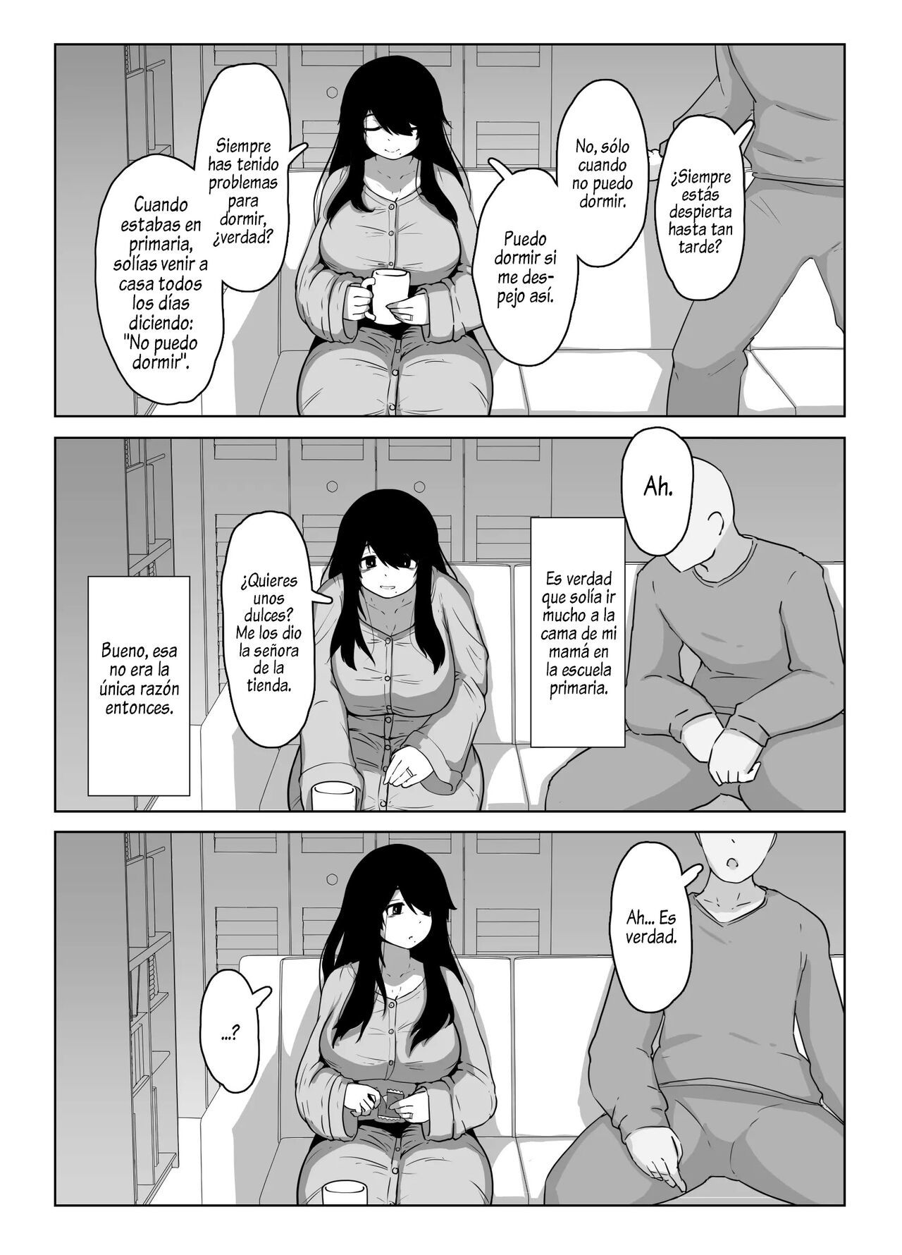 [hahayamoya (moya)] Oyasumi, Okaa-san I  Good Night, Mom I [Spanish]  [Al Chile no Sé Scan]