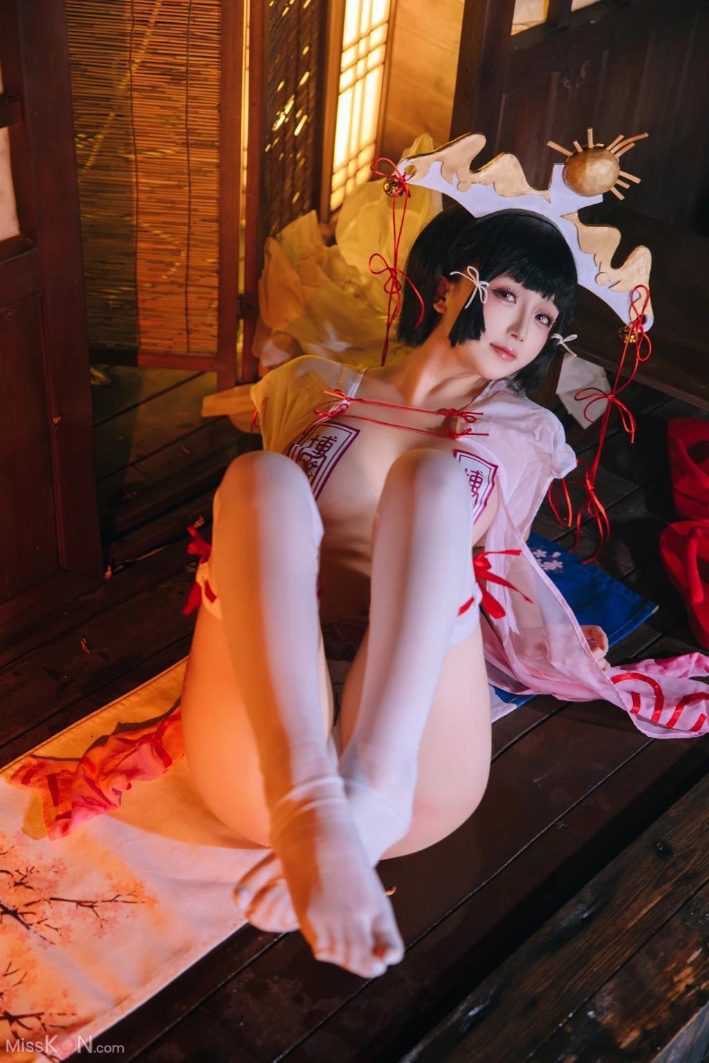Coser@日奈娇: 辉夜巫女 (130 photos )(37)