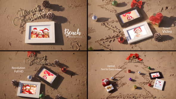 Christmas Photo Frame On The - VideoHive 20891537