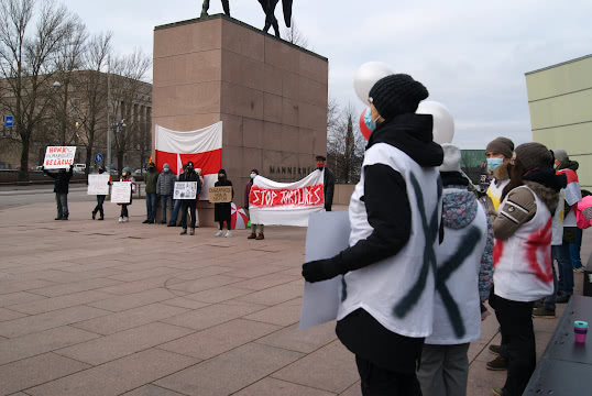 С акции в Хельсинки