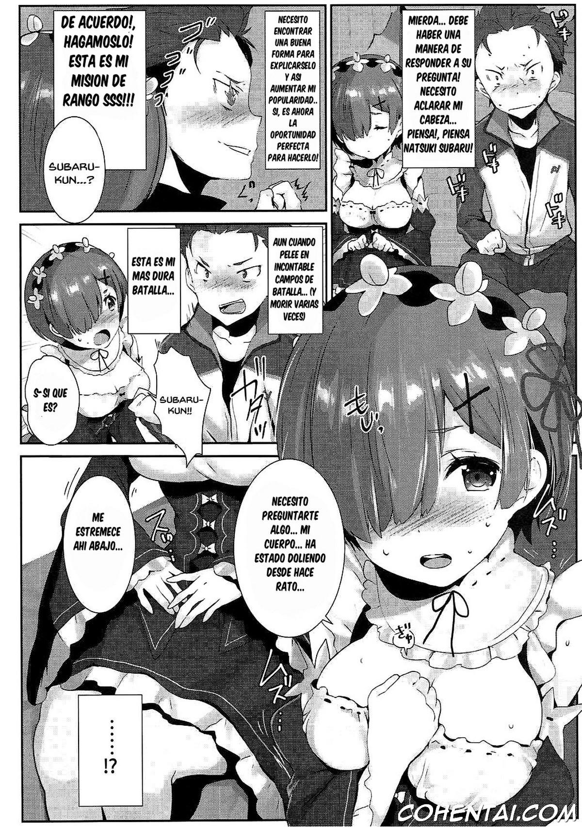 Rem no Ecchi na Nayami o Kaiketsu shitekudasai (Re:Zero kara Hajimeru Isekai Seikatsu) xxx comics manga porno doujin hentai español sexo 