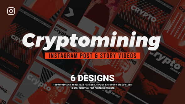 Cryptomining Instagram Promotion - VideoHive 38291936