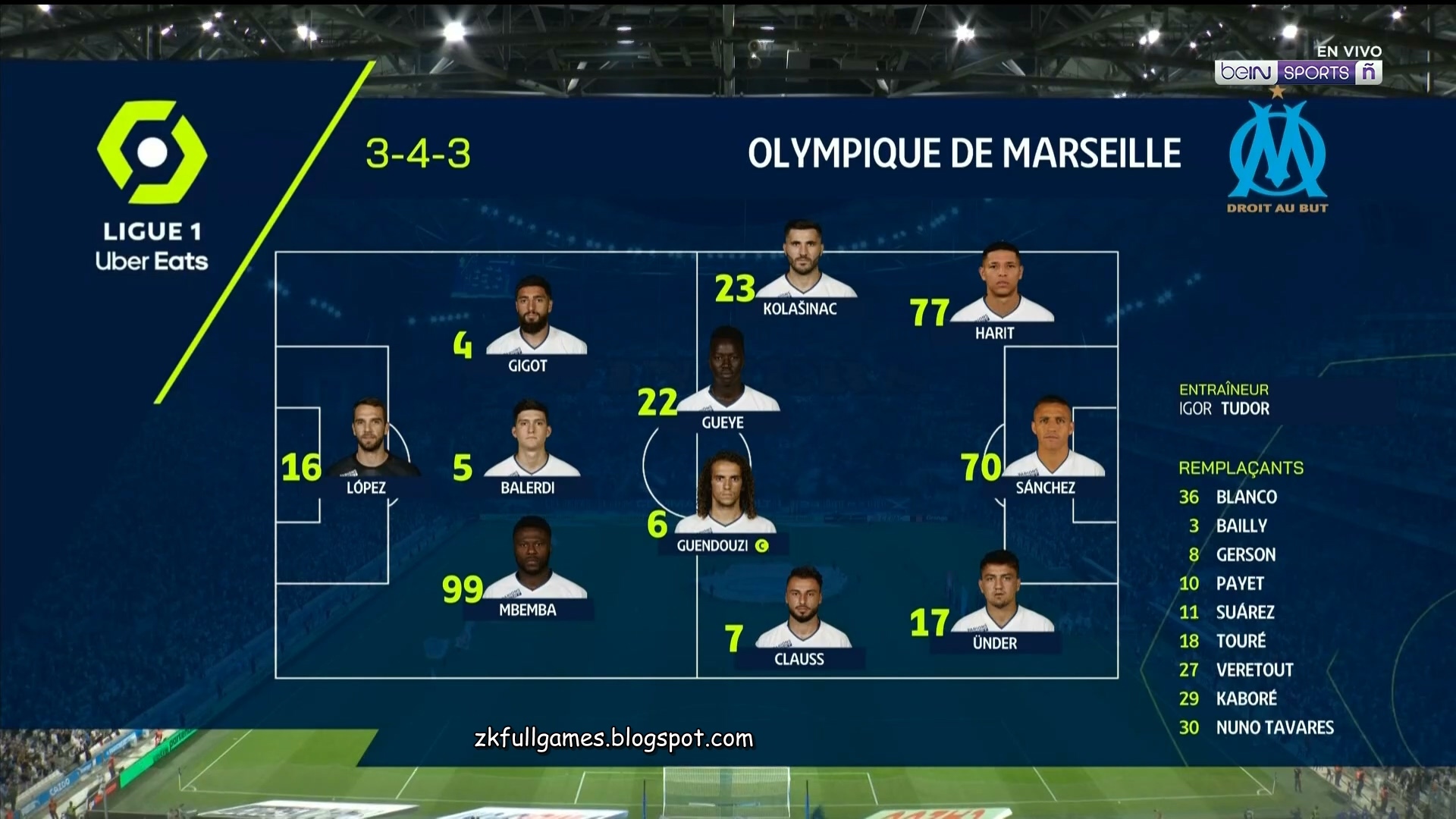 Ligue 1 22/23 - Matchday 7 - Olympique Marseille Vs Lille LOSC - 10/09/2022