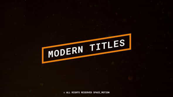 Modern Titles - VideoHive 47685506