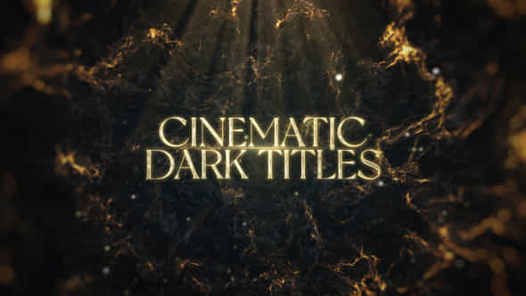 Cinematic Dark Titles - VideoHive 45189216