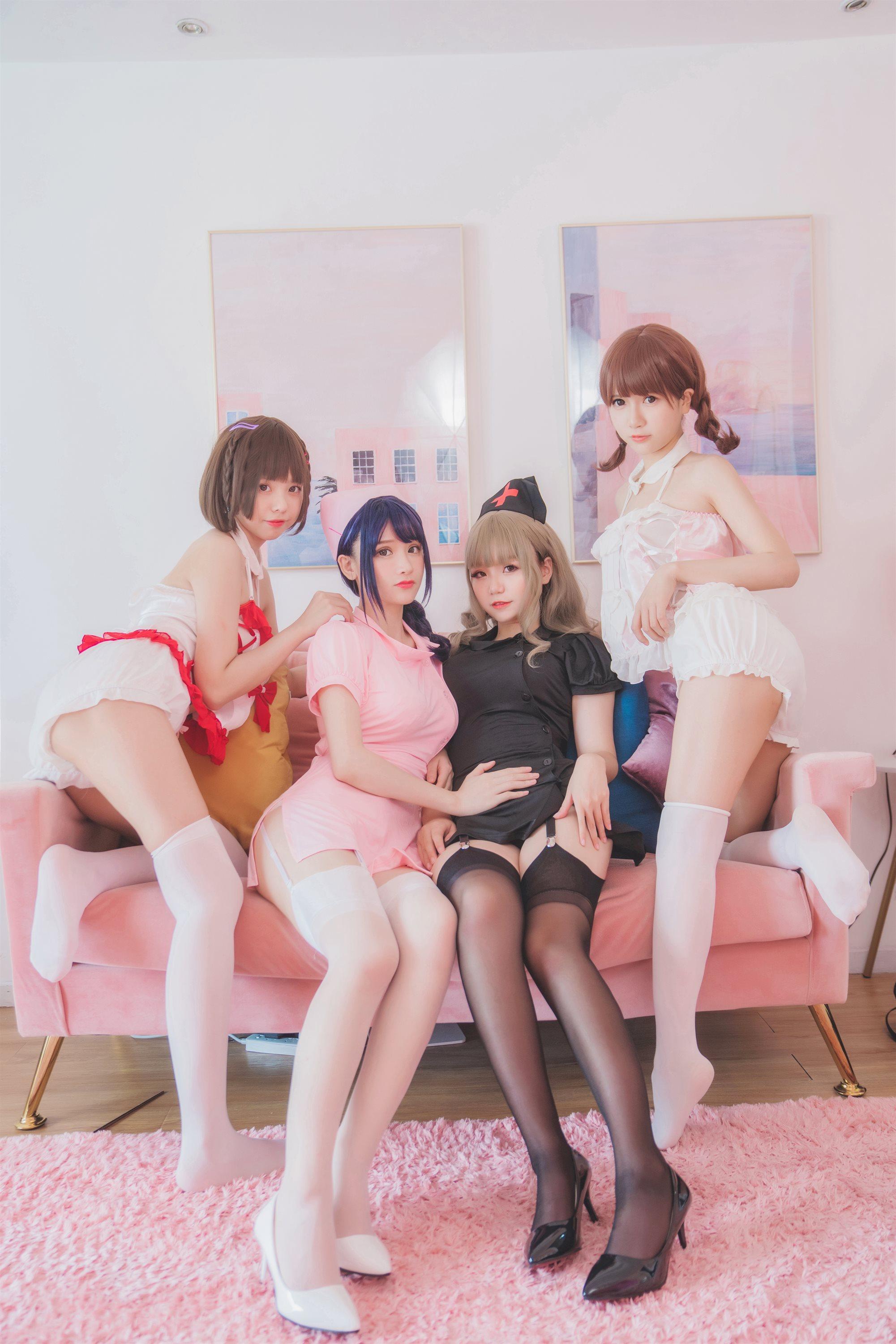 白金Saki-小野妹子w×宅夏×前羽 四人彼女电子档(160)