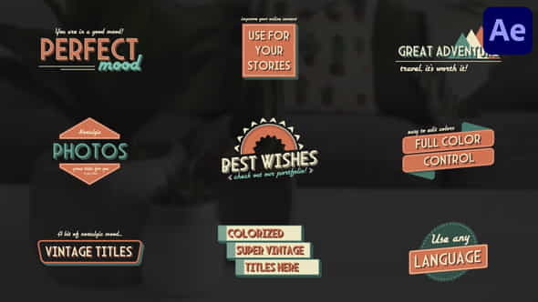 Vintage Titles for After Effects - VideoHive 38122588