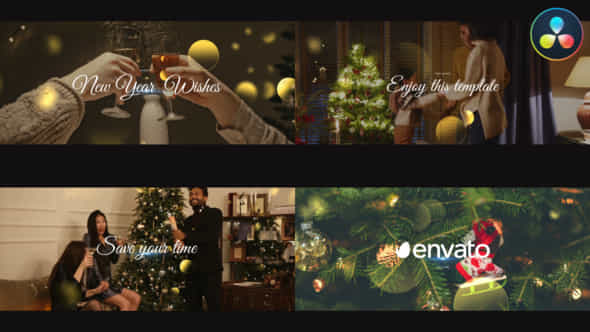 New Year Wishes For Davinci Resolve - VideoHive 48997452