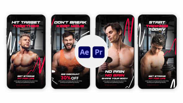 Fitness Instagram Story - VideoHive 57951074