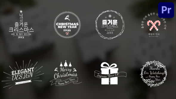 Christmas And New Year Titles Premiere Pro Mogrt - VideoHive 49645633