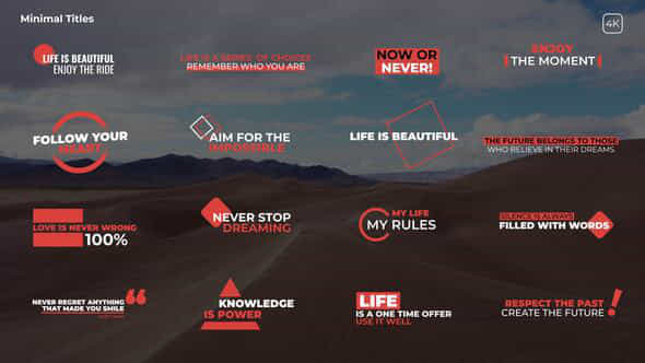 Minimal Titles - VideoHive 56286820