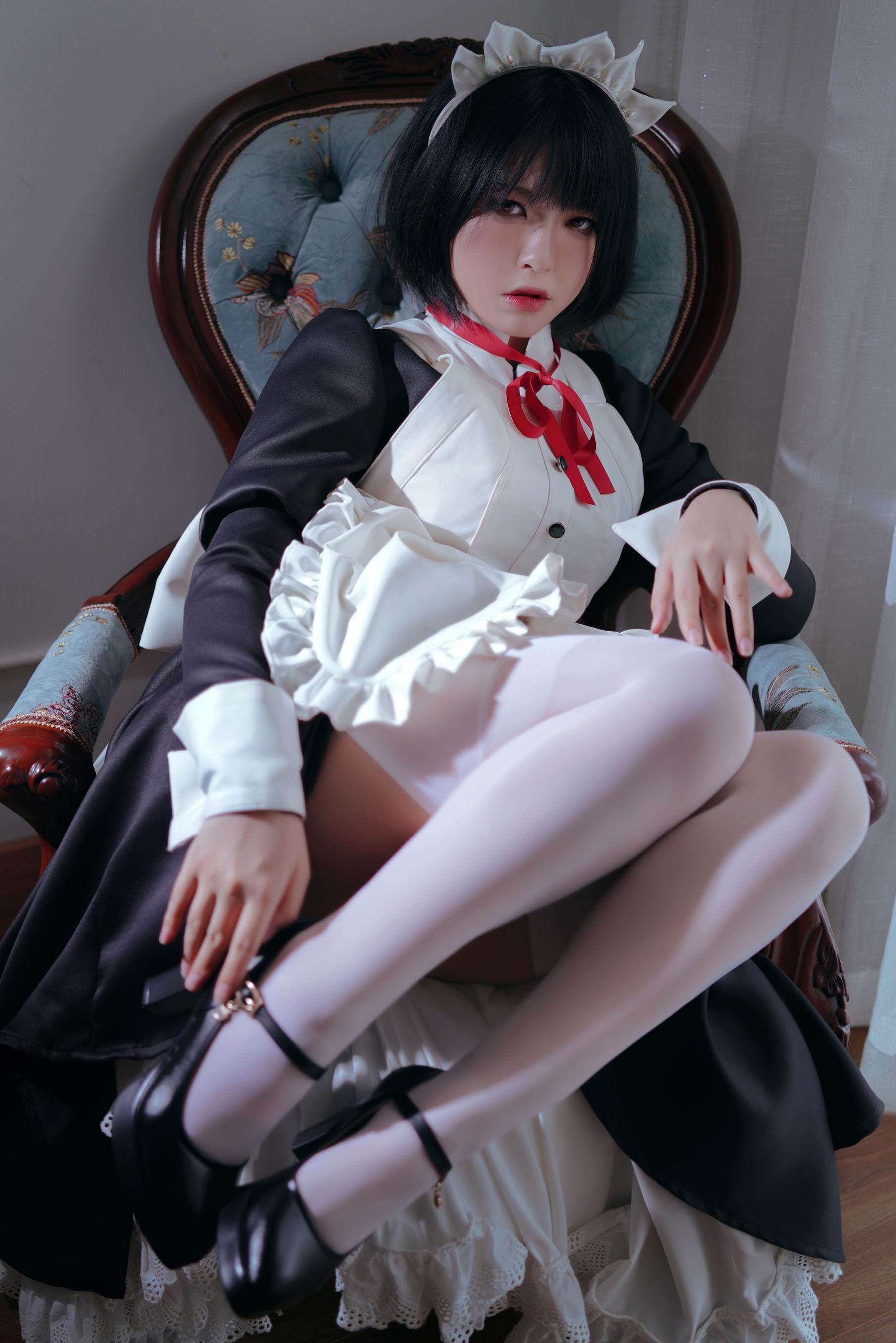 [美女Coser] 半半子 《 嫌パン メイド》 写真集(13)