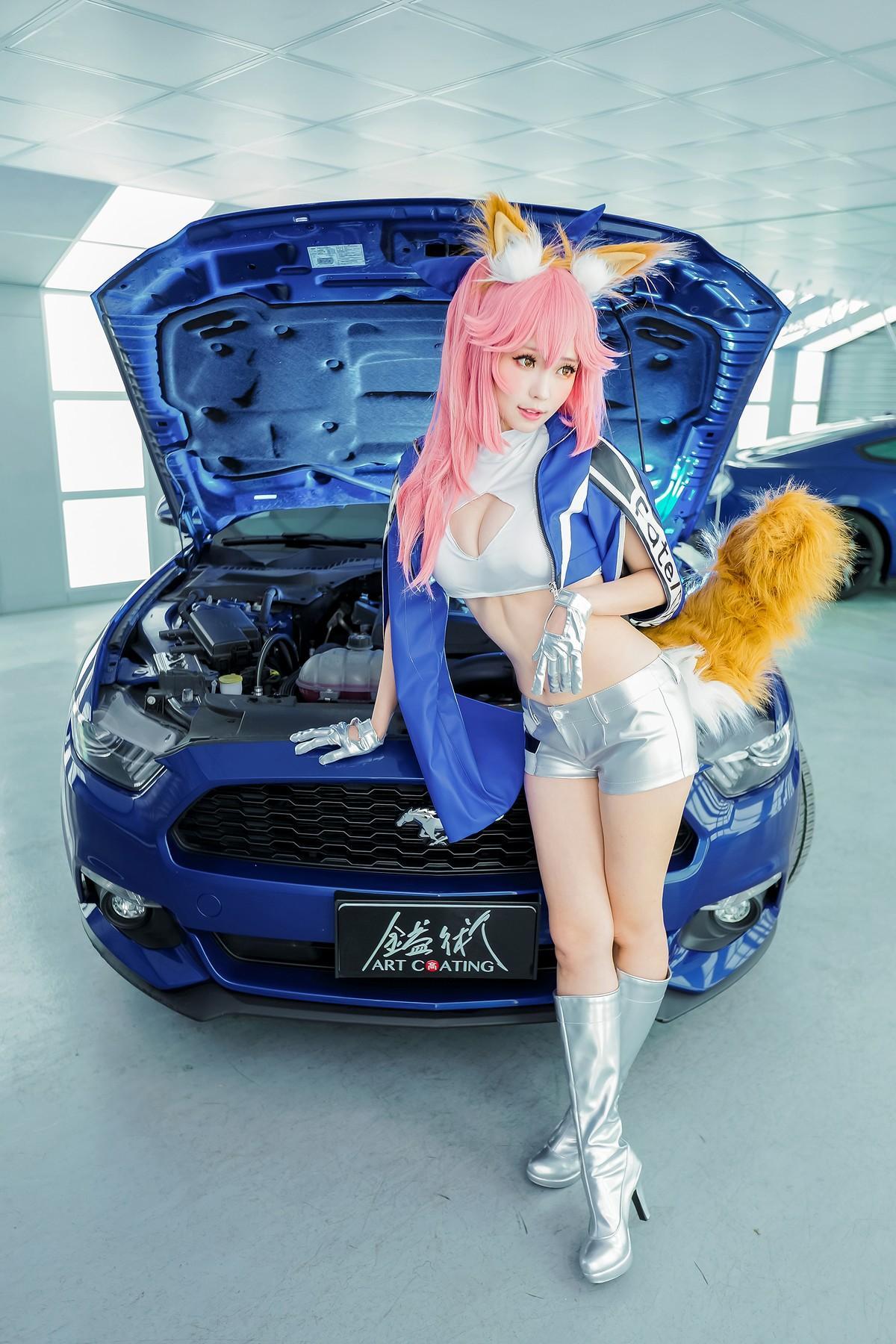 Cosplay ElyEE子 玉藻前赛车(26)