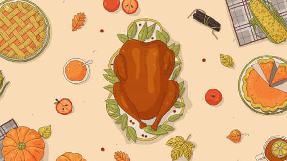 Thanksgiving Day Logo - VideoHive 40727223