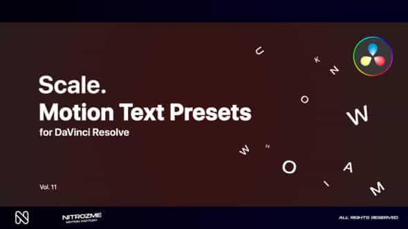 Scale Motion Text - VideoHive 47355673