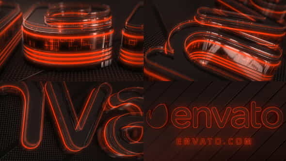 Neon Techno Logo - VideoHive 22025605