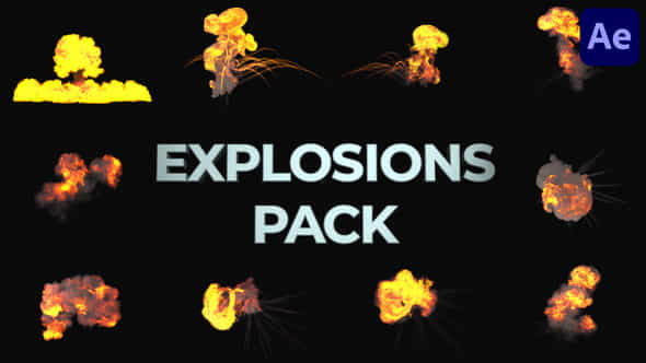Realistic Explosions Pack for After - VideoHive 37182011