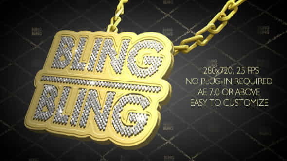 Hip-Hop Style Bling-Bling 3D Pendant - VideoHive 2924254