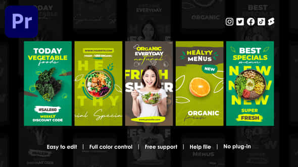 Healthy Food Stories - VideoHive 41032494 Healthy Food Stories - VideoHive 41032494