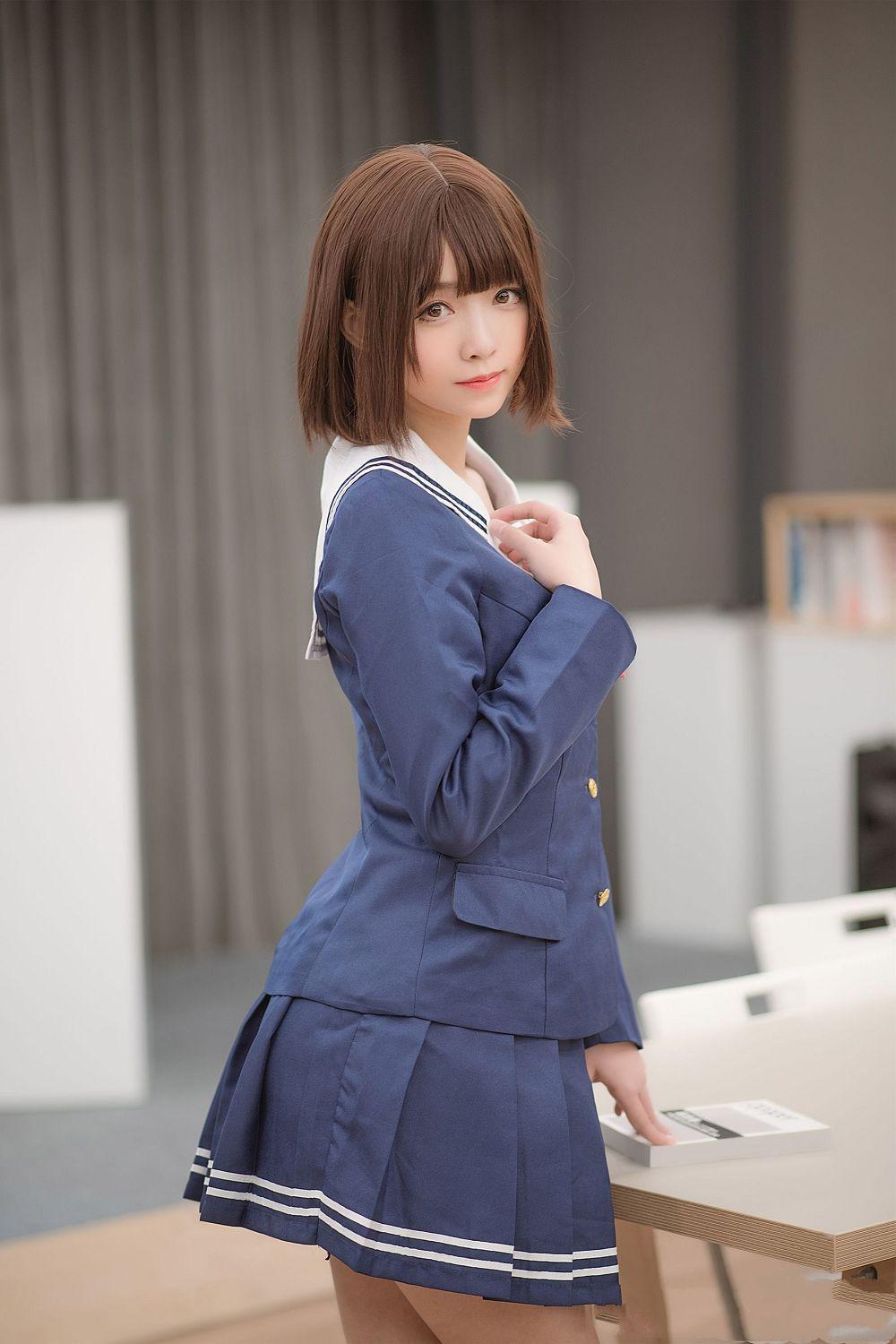 [福利女神cosplay] 大大卷卷小卷 - 加藤惠校服(18)