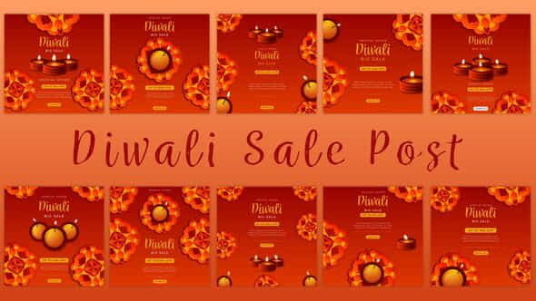 Diwali Festival Instagram Post - VideoHive 34308799