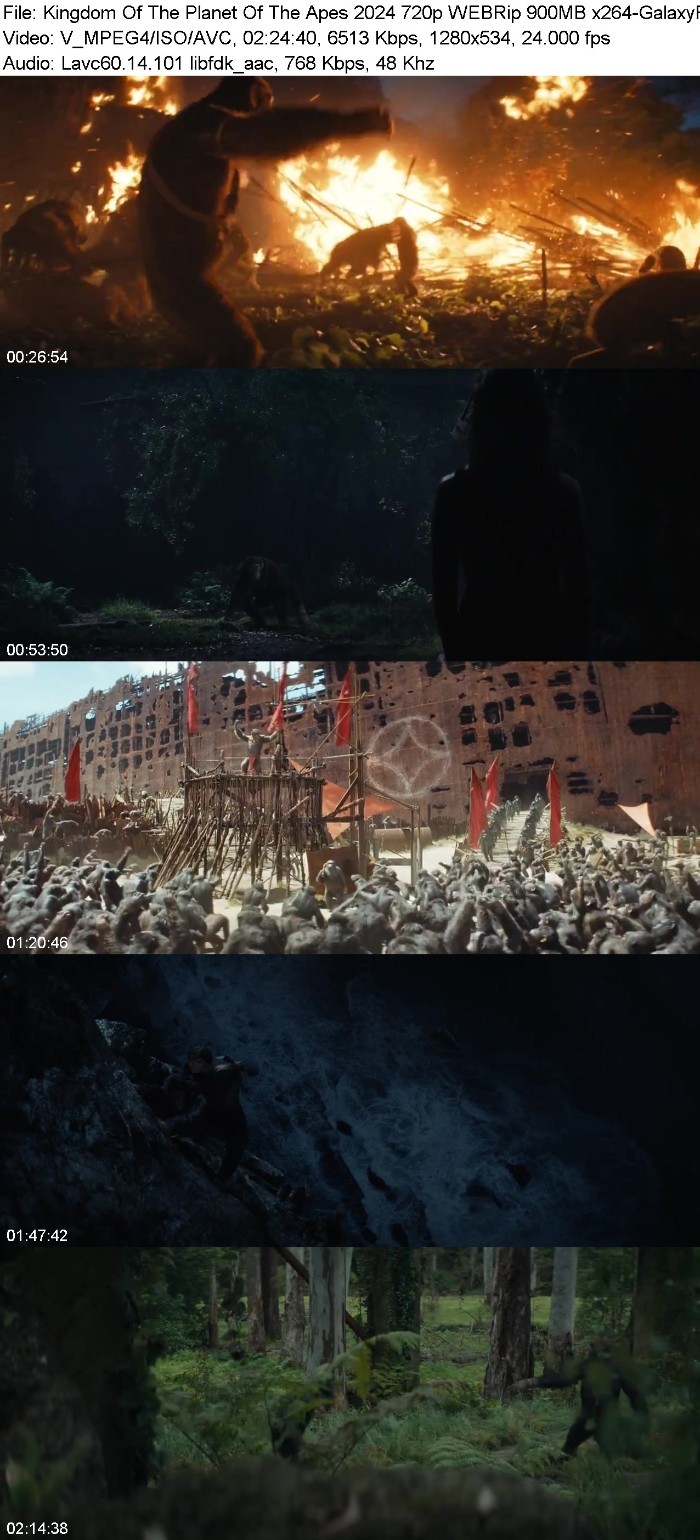 Kingdom Of The Planet Of The Apes 2024 720p WEBRip 900MB x264-GalaxyRG LQOUwhen_o