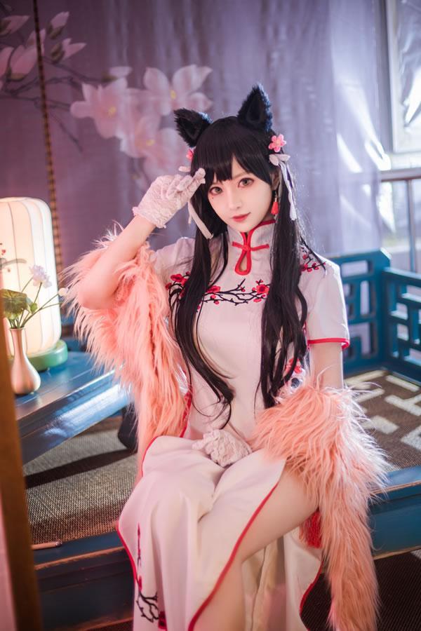 高颜值coser Shika小鹿鹿-爱宕旗袍(25)