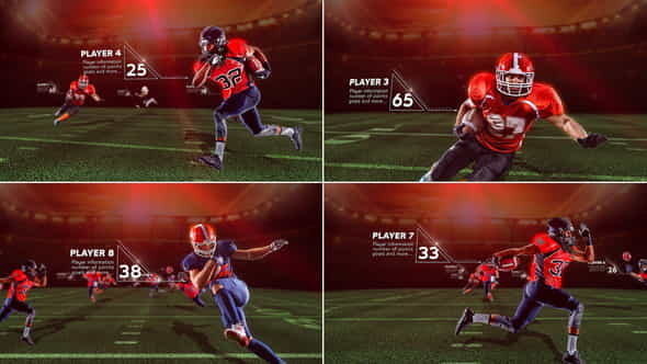 American Football Starting Lineup - VideoHive 25543882