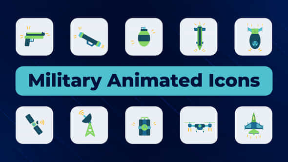 Military Animated Icons - VideoHive 52089974