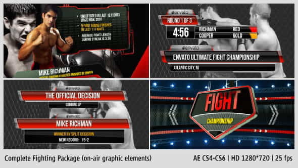 Fighting Complete On-Air Package - VideoHive 5886862