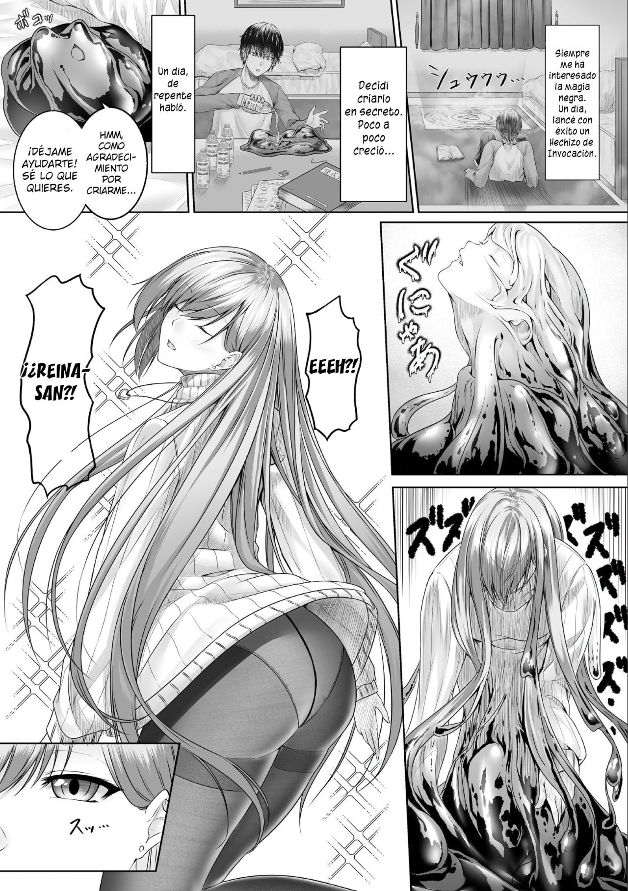 [Metako] Slime kara no Ongaeshi  The Slime's Gratitude (Bessatsu Comic Unreal Tasha Henshin Shite Narisumashi Yuuwaku Hen Vol. 2) [Spanish] [Dig