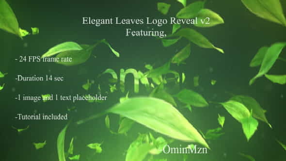 Elegant Leaves Logo Reveal V2 - VideoHive 18142899