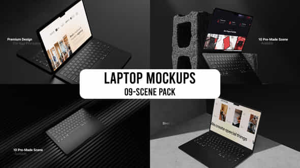 Laptop Mockups Promo - VideoHive 51202235