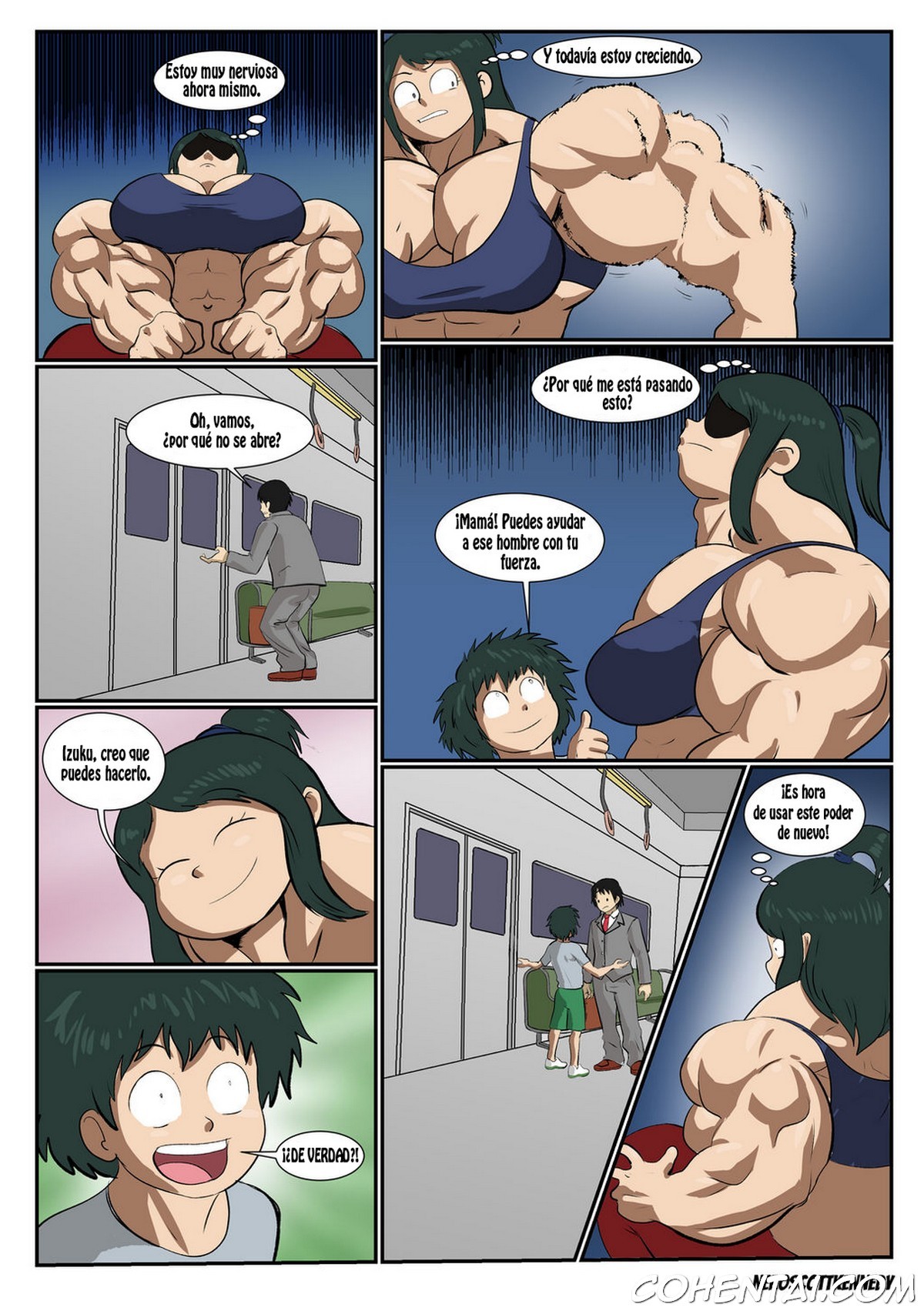 Strong mom (Boku no Hero Academia) xxx comics manga porno doujin hentai español sexo 