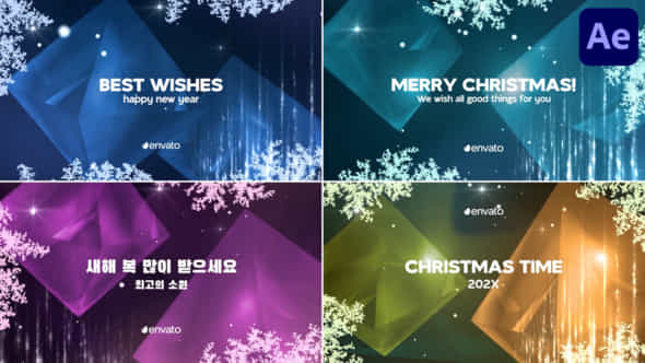 Christmas And New Year Typography For After Effects - VideoHive 49699498