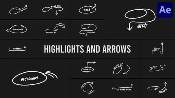 Highlight And Arrows For After Effects - VideoHive 53628574