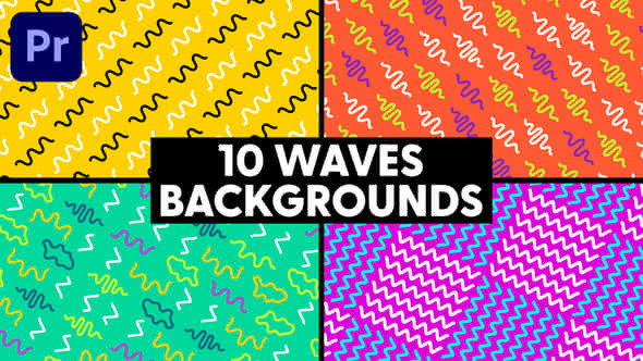 Waves Backgrounds - VideoHive 46849782